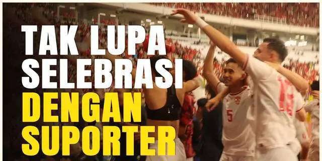 VIDEO: Marselino Ferdinan Pimpin Pemain Timnas Indonesia Rayakan Kemenangan Bersama Suporter