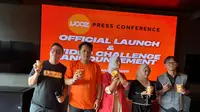 Pasangan content creator Dino Dinasty Haryanyo dan Qurratun Nada Syafnawayi. (Dok. via Cakrayuri Nuralam)