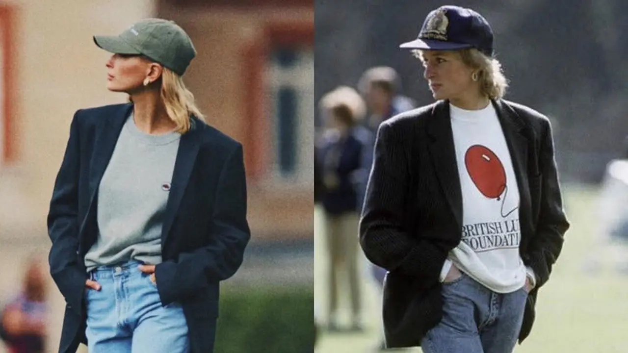 Bukan Hanya Keluarga Kerajaan, Hailey Bieber pun Ikuti Gaya Putri Diana