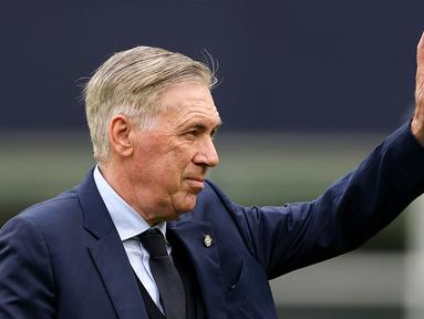 Juru taktik kawakan Carlo Ancelotti akan memimpin timnas Brasil di Piala Dunia 2026. (AFP/Maddie Meyer/Getty Images)