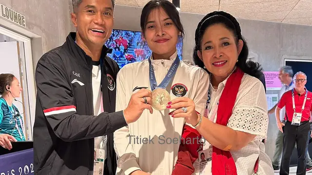 7 Potret Kebersamaan Titiek Soeharto Bareng Atlet Peraih Medali Olimpiade Paris 2024