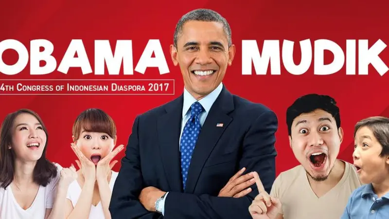 Presiden ke-44 Amerika Serikat Barack Obama hadir dalam Kongres Diaspora Indonesia yang ke-4