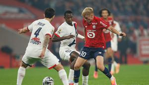 Duel Lille vs PSG di&nbsp;Stade Pierre-Mauroy di pekan ke tujuh Ligue 1 2025/2026, Senin (06/10/2025).&nbsp;(AP Photo/Jean-Francois Badias)