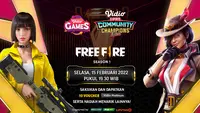 Link Live Streaming Vidio Community Champion Ladies Season 1 Free Fire di Vidio, Selasa 15 Februari 2022. (Sumber : dok. vidio.com)