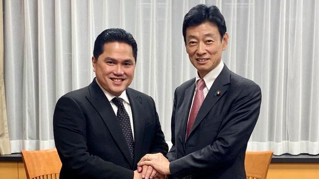 Menteri BUMN Erick Thohir melakukan pertemuan dengan Yasutoshi Nishimura, Menteri Negara Urusan Ekonomi dan Fiskal Jepang untuk membahas peningkatan kerjasama perdagangan dan investasi.