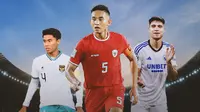 Ilustrasi - Muhammad Ferrari, Rizky RIdho, Kevin Diks (Bola.com/Adreanus Titus)