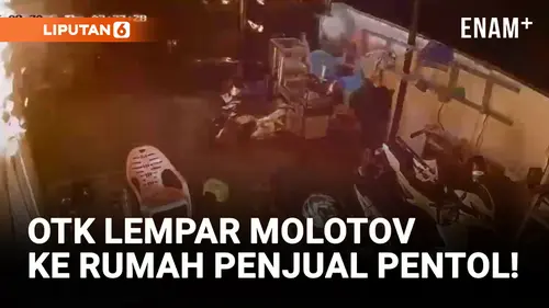 VIDEO: Ngeri! Rumah Penjual Pentol Dilempar Molotov oleh OTK!