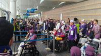 442 jemaah haji Debarkasi Jakarta Kloter 12, penumpang Saudi Airlines SV-5276 sudah diberangkatkan dari Bandara Kualanamu