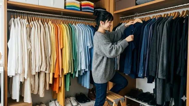Tips Mengatur Lemari (Foto: Gemini AI)