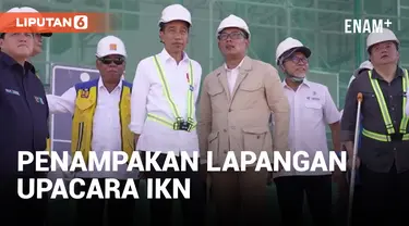 Jokowi Pantau Pembangunan Lapangan Upacara IKN