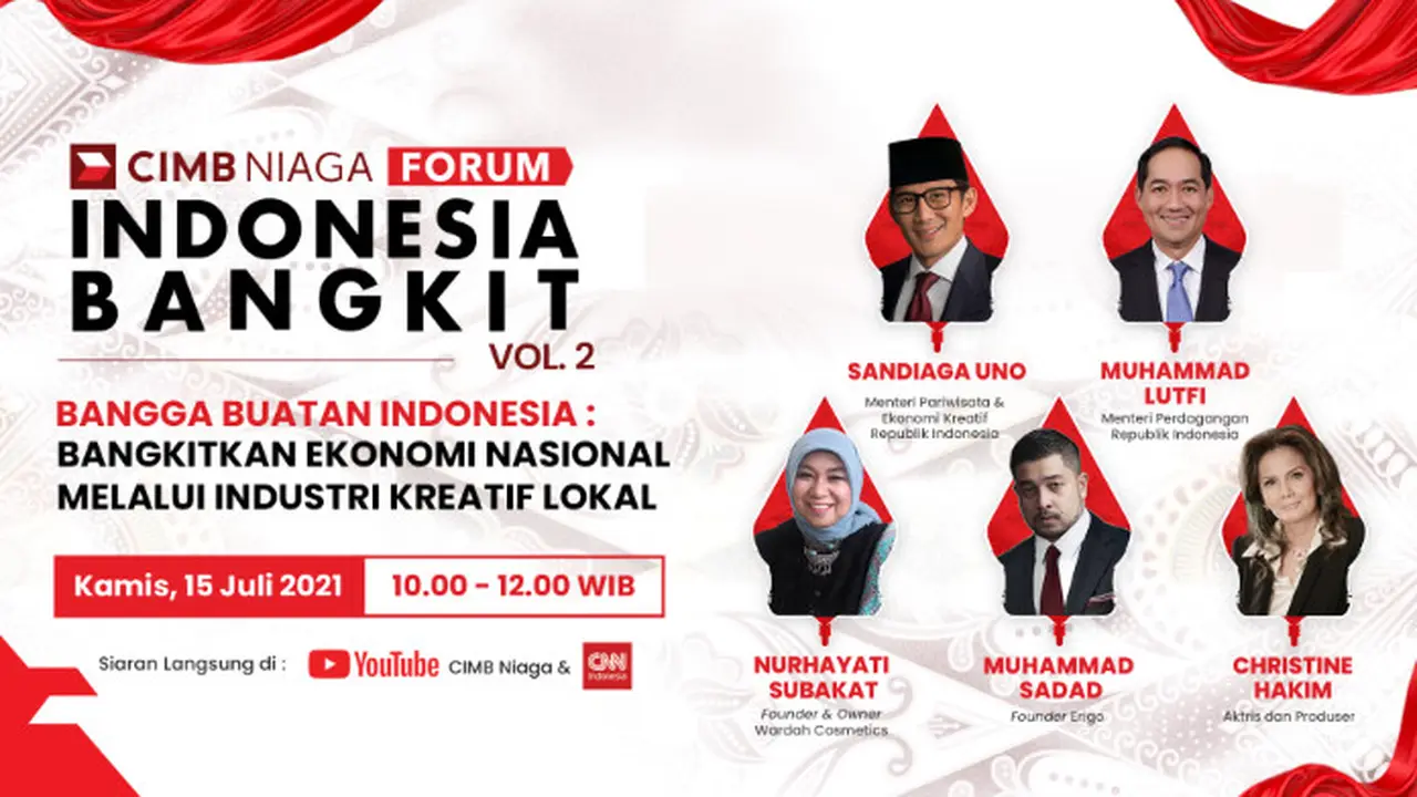 CIMB Niaga akan menggelar Webinar Forum Indonesia Bangkit Vol. 2,