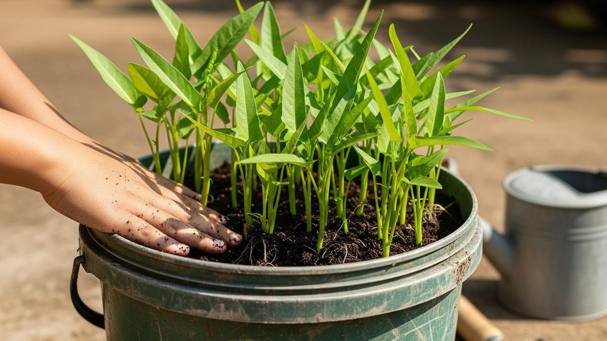 Tak Banyak yang Tahu, Media Tanam Kangkung Ini Bikin Panen Lebih Cepat