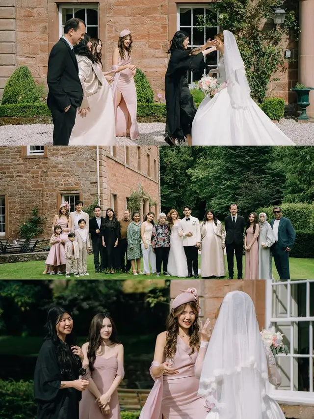 Pesona Anggun Beby Tsabina Jadi Bridesmaid Resepsi Pernikahan Cassandra Lee di Inggris