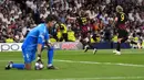 <p>Sementara gol Manchester City tercipta pada babak kedua oleh Kevin De Bruyne pada menit ke 67. (AP Photo/Manu Fernandez)</p>