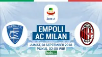 Serie A 2018-2019 Empoli Vs AC Milan (Bola.com/Adreanus Titus)