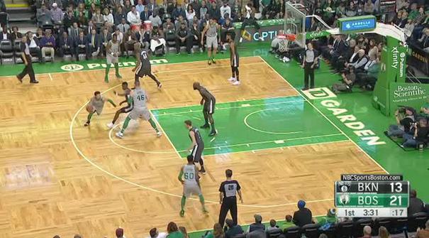 Berita video game recap NBA 2017-2018 antara Boston Celtics melawan Brooklyn Nets dengan skor 110-97.