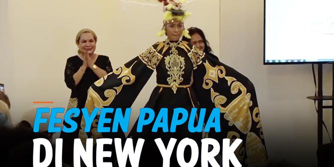 VIDEO: Keren! Fesyen Papua Tampil di New York Fashion Week