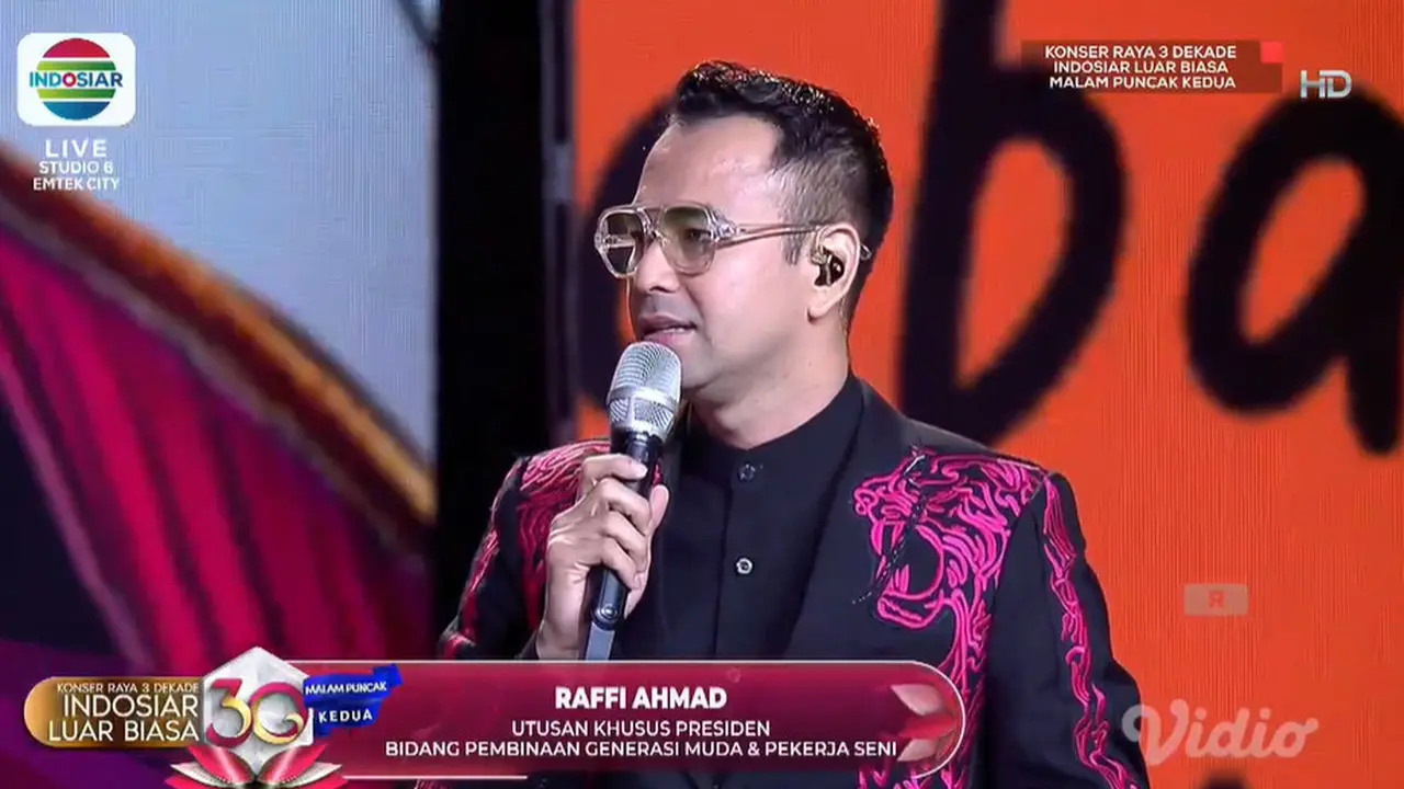 Di Konser Raya 3 Dekade, Raffi Ahmad Jabarkan Tugasnya sebagai Utusan Khusus Presiden