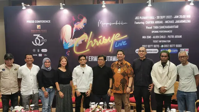 Jumpa Pers konser Chrisye Live Virtual di JCC Senayan, Selasa (20/9/2022)