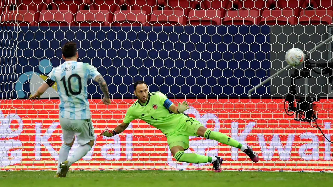 Foto Copa America: Momen Heroik Lionel Messi Saat Melawan Kolombia, Berdarah- Darah Bawa Argentina Ke Final