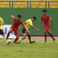 Timnas Indonesia U-18 Vs Malaysia pada babak semifinal Piala AFF U-18 2018 di Go Dau Stadium, Sabtu (17/8/2019). (PSSI).