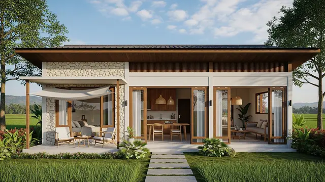 Model Rumah Pensiunan yang Nyaman dan Hemat Perawatan/Gemini AI