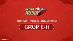 Berita video jadwal Piala Dunia Rusia 2018 grup E-H matchday 1.