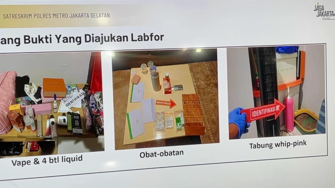 Polisi Temukan Belasan Barang Bukti di TKP Kematian Lula Lahfah: Ada 44 Tablet Obat Hingga Botol Whip Pink