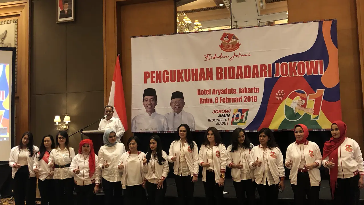 Relawan Bidadari Jokowi Menolak RUU Permusikan. (Foto: Liputan6.com/Ratu Annisaa Suryasumirat)