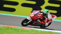 Pebalap PT Astra Honda Motor (AHM), Fadillah Arbi Aditama resmi menjadi bagian dari Junior Talent Team yang akan bersaing di FIM Moto3 Junior World Championship musim 2022. (Dok Astra Honda)
