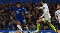 Duel Chelsea versus Leeds United di ajang Liga Inggris 2021/2022. (GLYN KIRK / AFP)