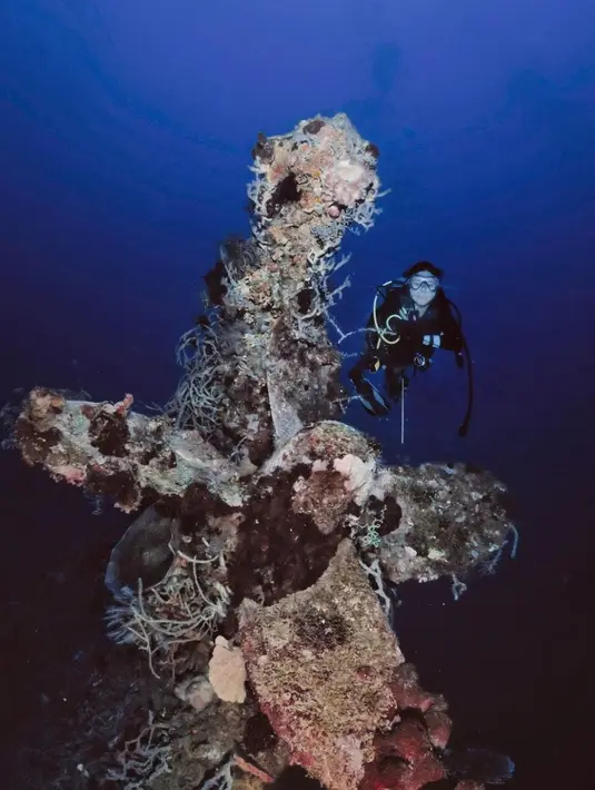 Wajahnya terlihat sangat bahagia saat menyelam ke bawah laut [instagram/naymirdad]