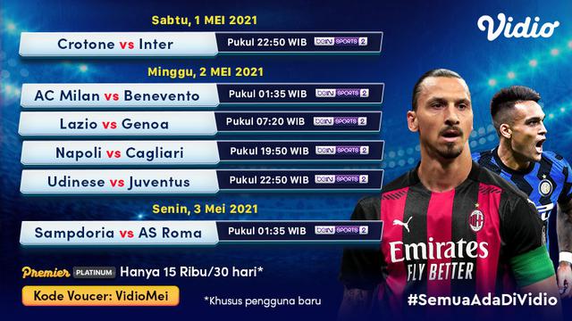 Streaming Serie A Pekan Ini di Vidio