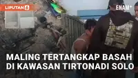 Beredar video viral tertangkapnya seorang maling di kawasan Tirtonadi, Solo. Aksi tersebut terjadi pada Kamis (28/3/2024)