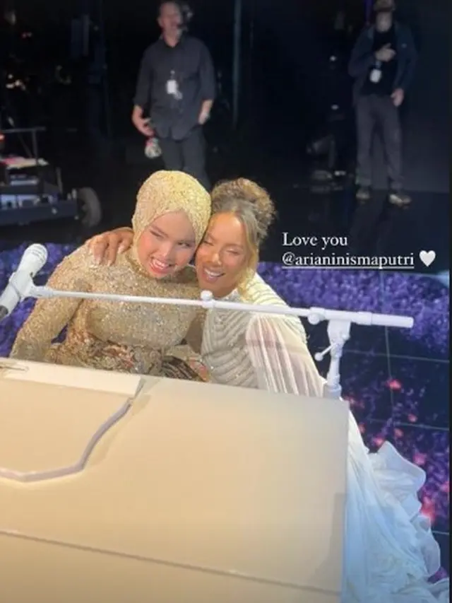 Leona Lewis dan Putri Ariani (Instagram Stories)