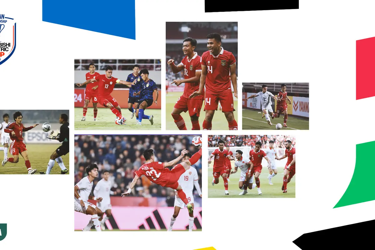 Kolase - Foto Timnas Indonesia di Piala AFF