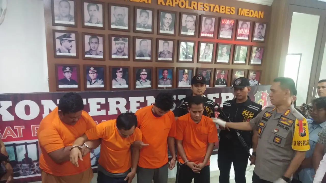 Para pelaku pencuriang uang Pemprov Sumut