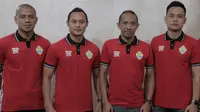 4 Eks Pemain Persib Bandung di PSKC: Tantan, Atep, Siswanto, dan Agung Pribadi. (Erwin Snaz/Bola.com)