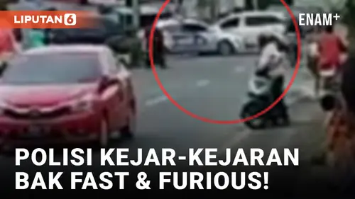 VIDEO: Viral! Mobil Polisi Kejar-kejaran dengan Minibus di Tegal ala Film Action