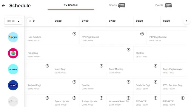 Cara Nonton Siaran Ulang TV di Vidio