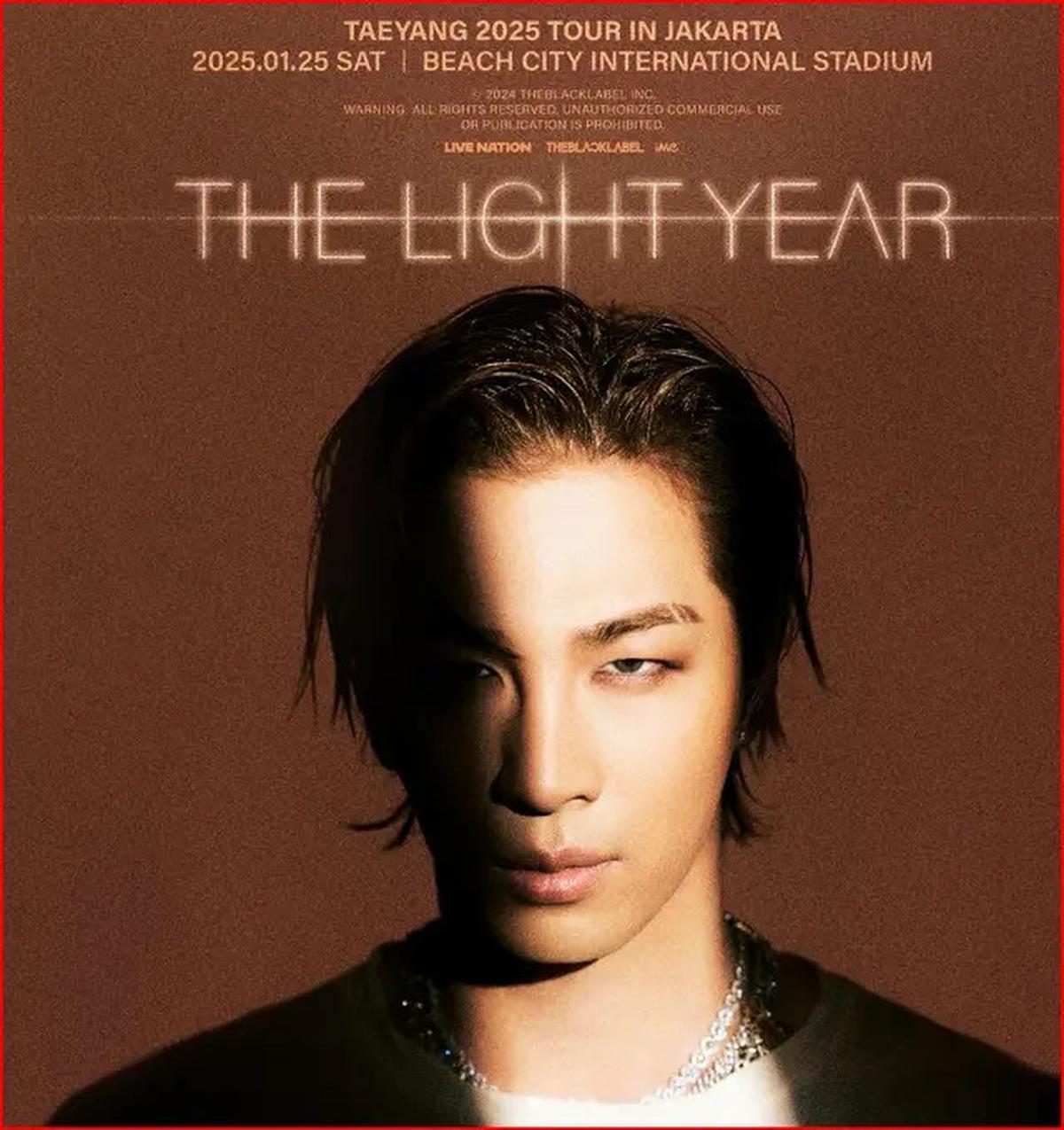 Taeyang BIGBANG Siap Gelar Konser di Jakarta pada Januari 2025, Cek Harga Tiketnya