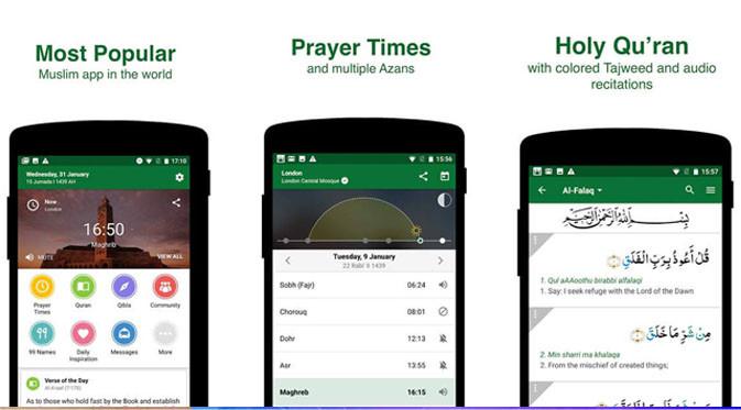 Aplikasi Muslim Pro. (Doc: Istimewa)
