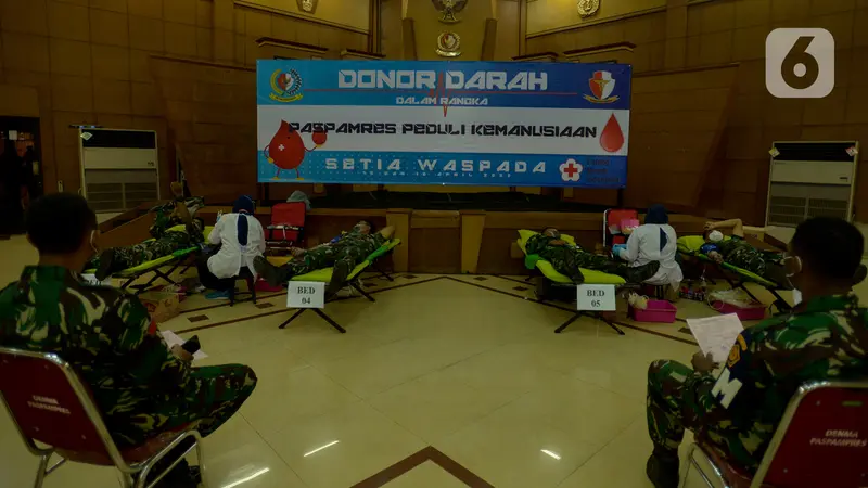 Di tengah Pandemi COVID-19, Paspampres Lakukan Gerakan Donor Darah