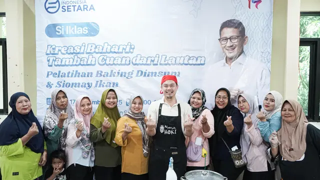 Berdayakan Emak-Emak di Pulau Pramuka, Sandiaga Gelar Pelatihan
