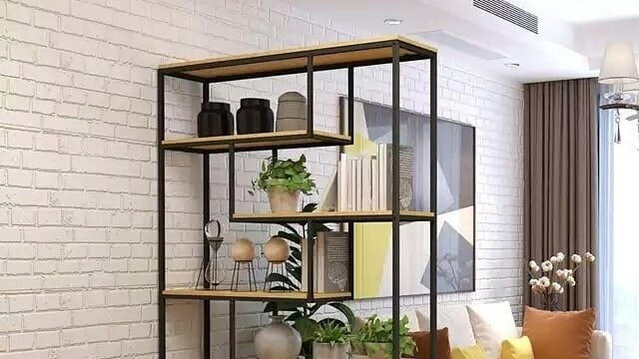 Desain Rak Buku Industrial