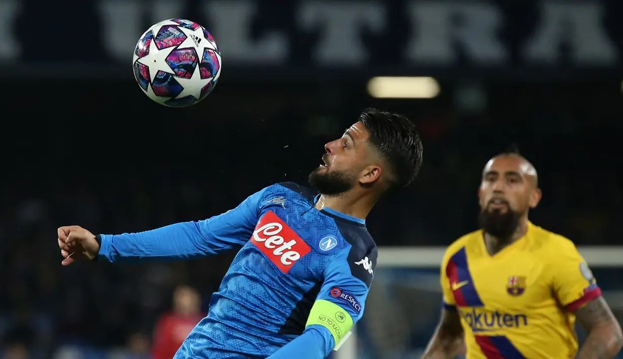 7. Lorenzo Insigne. Striker kelahiran 4 Juni 1991 ini adalah satu-satunya pemain yang masih aktif bermain. Telah mencetak 12 gol untuk Napoli yang musim ini bermain di Liga Europa. (AFP/Carlo Hermann)