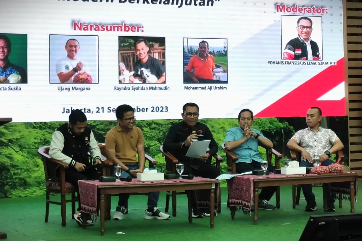 Petani Milenial berdiskusi di PDIP