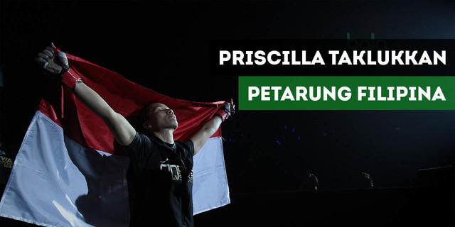 VIDEO: Sengit, Priscilla Lumban Gaol Menang Angka atas Petarung Filipina