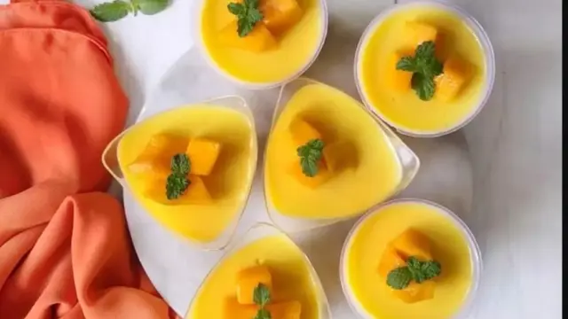Mango yoghurt mousse dari mangga