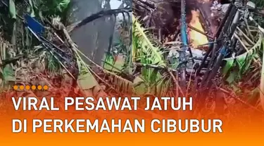 Sebuah Pesawat Sky Ranger 912 Federasi Aero Sport Indonesia (FASI) jatuh di Bumi Perkemahan Cibubur, Ciracas, Jakarta Timur.